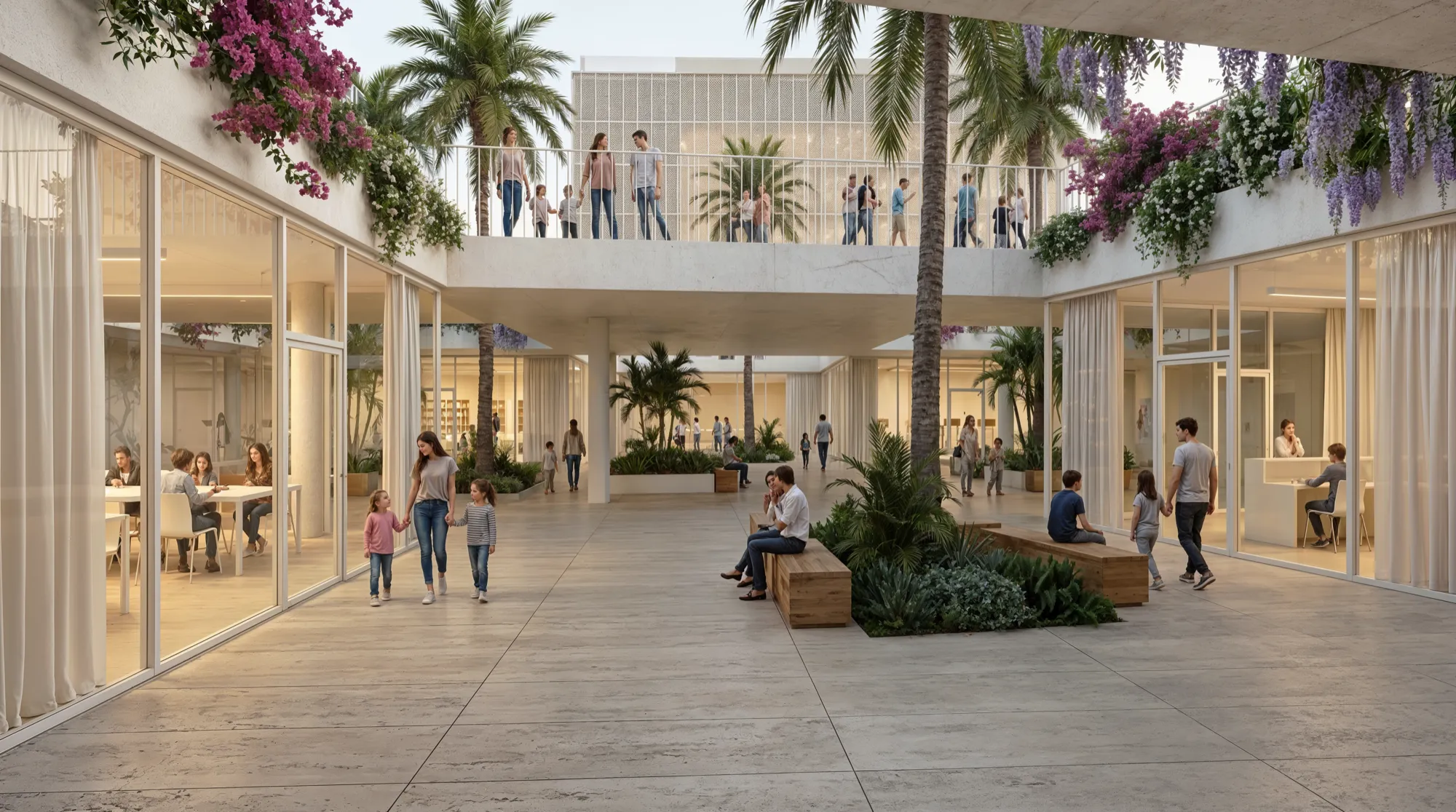 GESA cultural and innovation complex - central courtyard visualisation